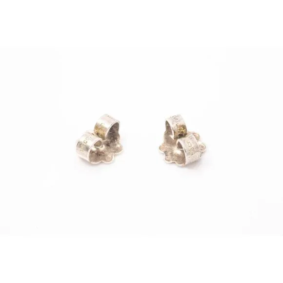 $695 Authentic TIFFANY & Co. Unisex Classic Ball Bead Silver 925 Stud Earrings